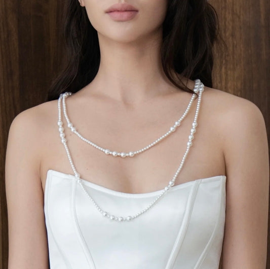 轻奢多层珍珠叠戴项链